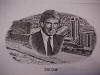 Trump Vignette Donald  stock specimen art work